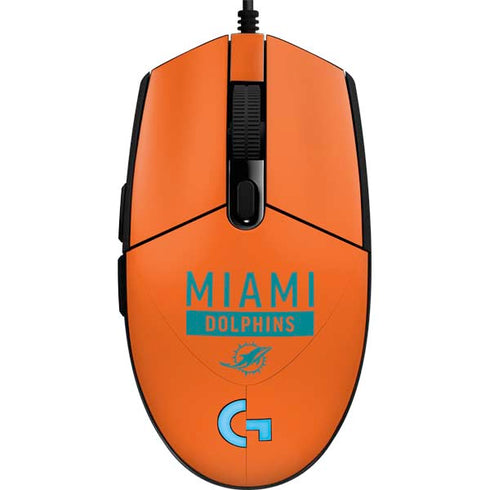 NFL Miami Dolphins Orange Performance Series G203 Prodigy RGB Wired Gaming Mouse Skin